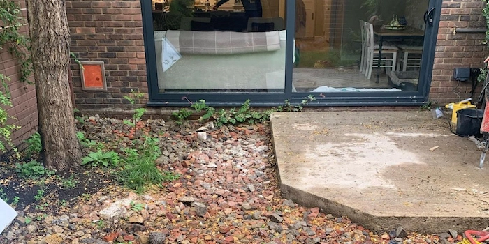 slider image of a garden after work to showcase handcoded slider